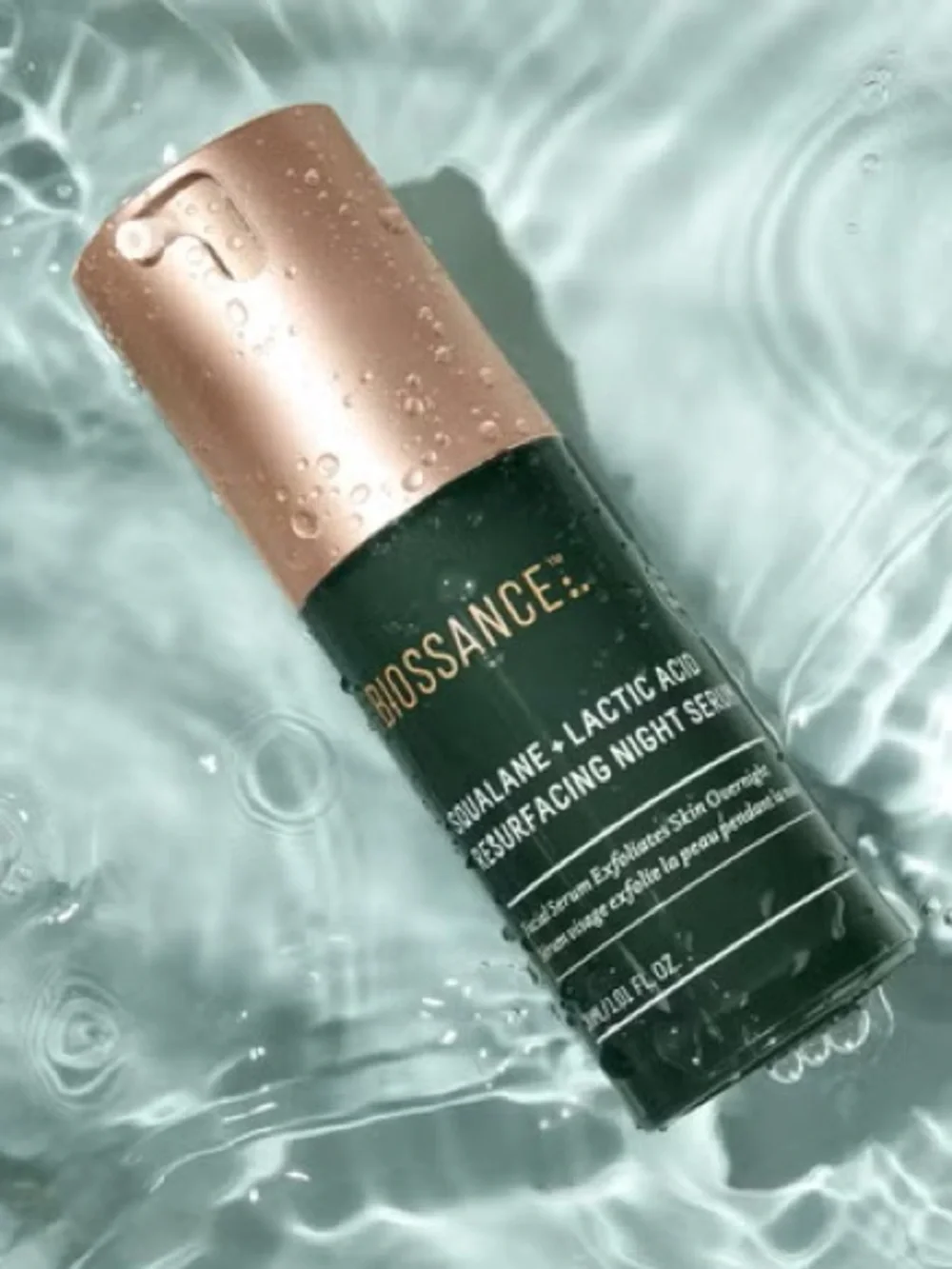 NAT Biossance Squalane + Lactic Acid Resurfacing Night Serum